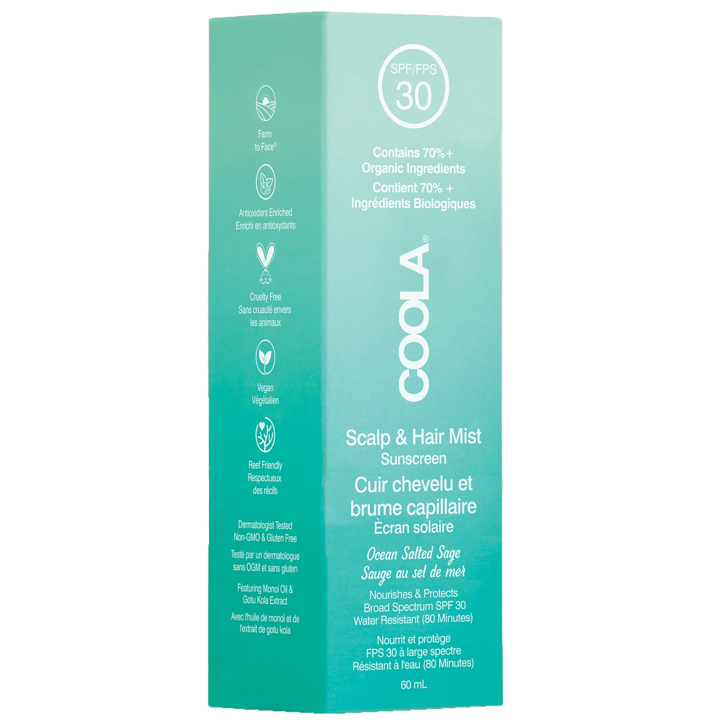 Coola Hair Care Scalp & Hair Mist Sunscreen SPF30 60ml - Additional 1