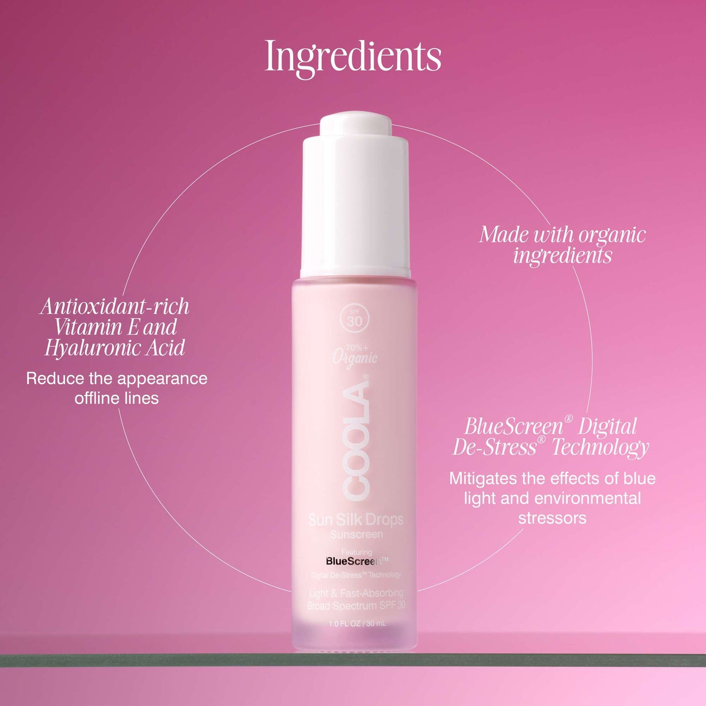 Coola Face Care Sun Silk Drops SPF30 30ml - Additional 5