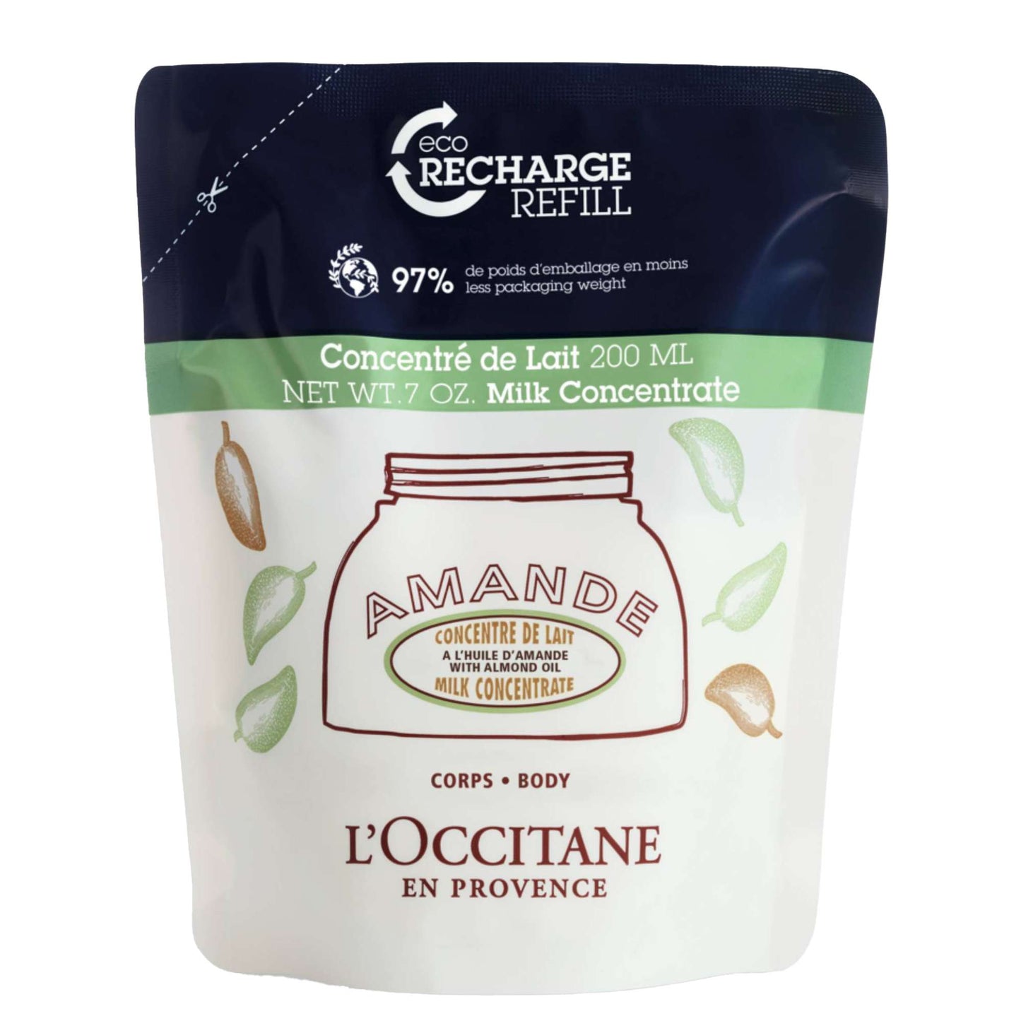L'OCCITANE  Almond Almond Milk Concentrate Eco Refill 200ml