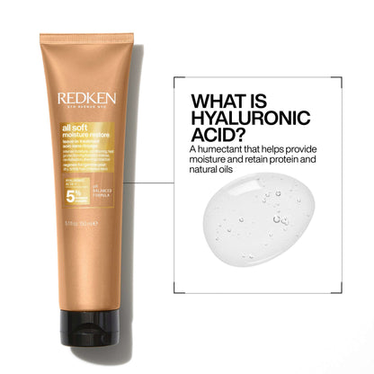 Redken All Soft Moisture Restore Leave-In Treatment, For Dry Hair 150ml - Additional 2