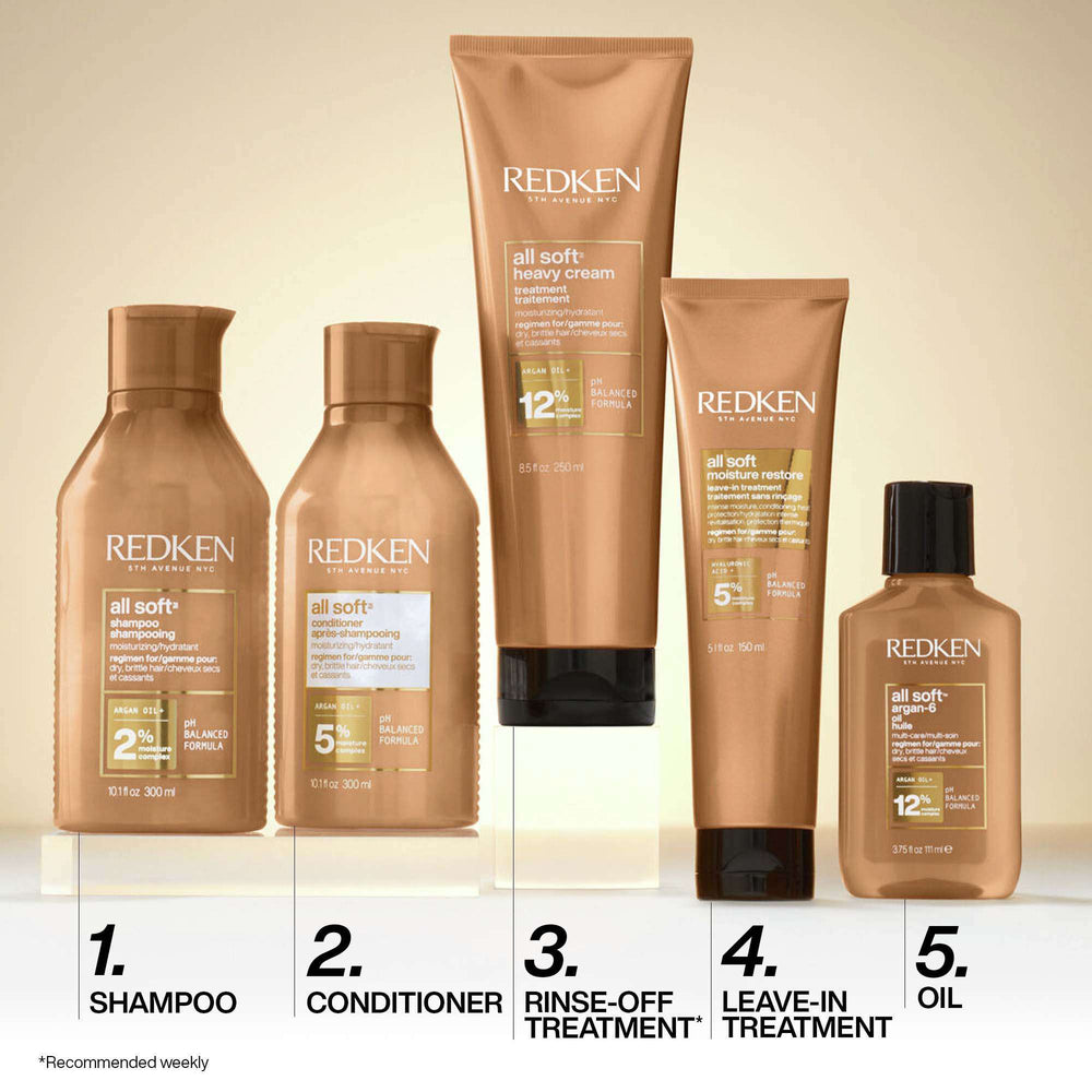 Redken All Soft Moisture Restore Leave-In Treatment, For Dry Hair 150ml - Additional 7