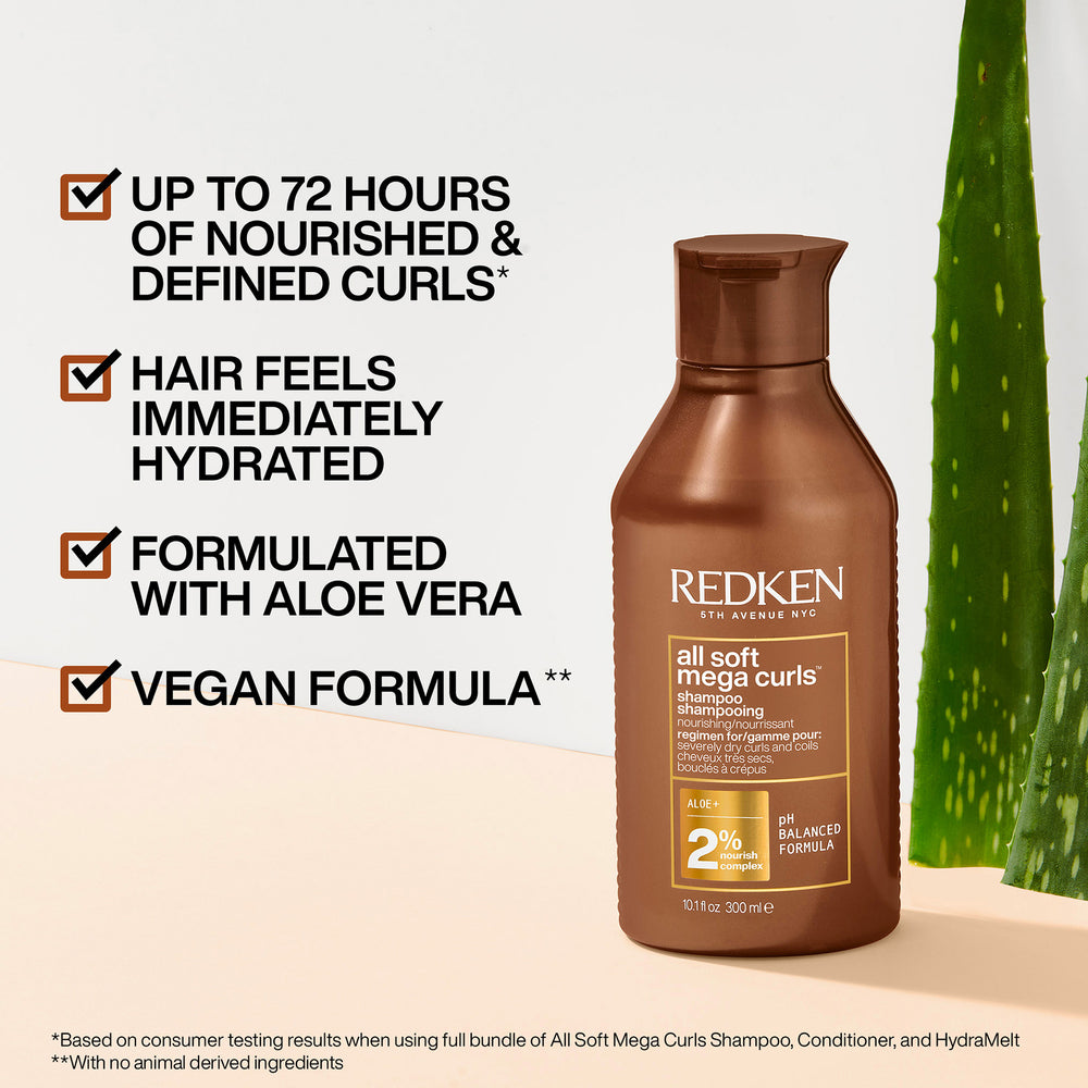 Redken All Soft Mega Curl Shampoo 300ml - Additional 1