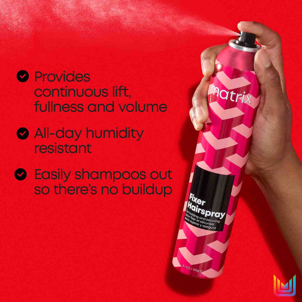 Matrix Styling Fixer Hairspray For Flexible Holding & Securing With Dry Finish 400ml - Additional 2
