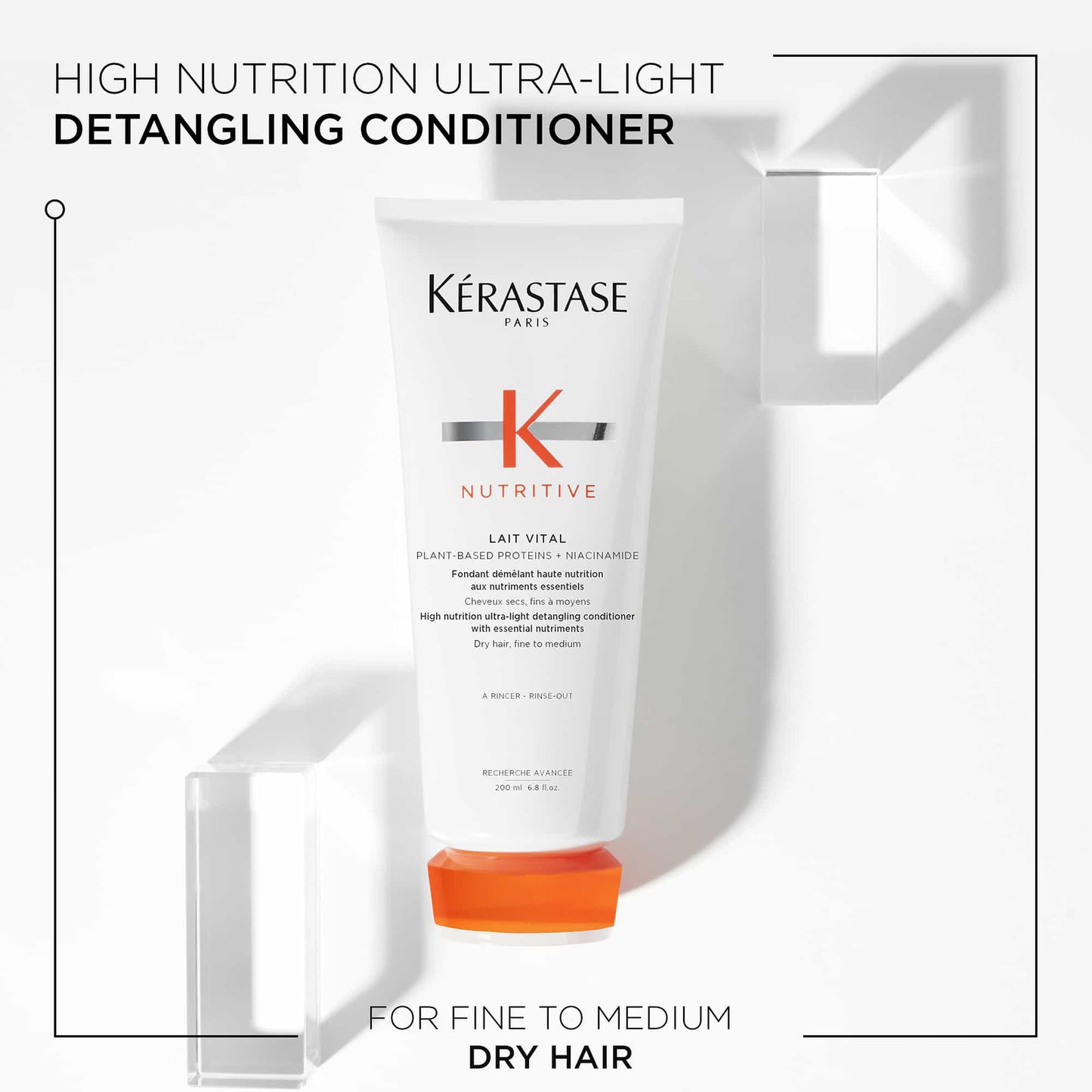 Kérastase Nutritive Lait Vital: High Nutrition Ultra-Light Detangling Conditioner 200ml - Additional 1