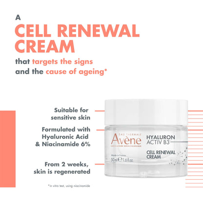 Avène Face Hyaluron Activ B3 Cell Renewal Cream 50ml - Additional 2