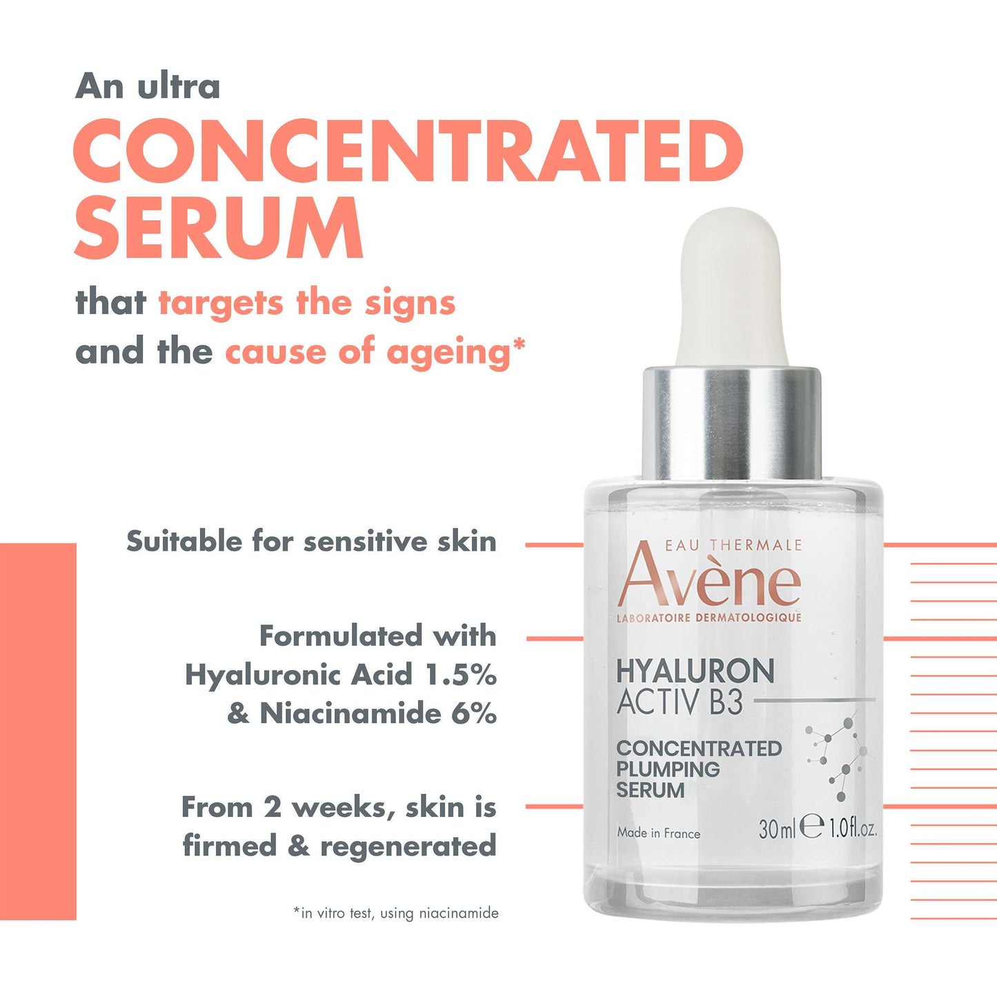 Avène Face Hyaluron Activ B3 Concentrated Plumping Serum 30ml - Additional 1