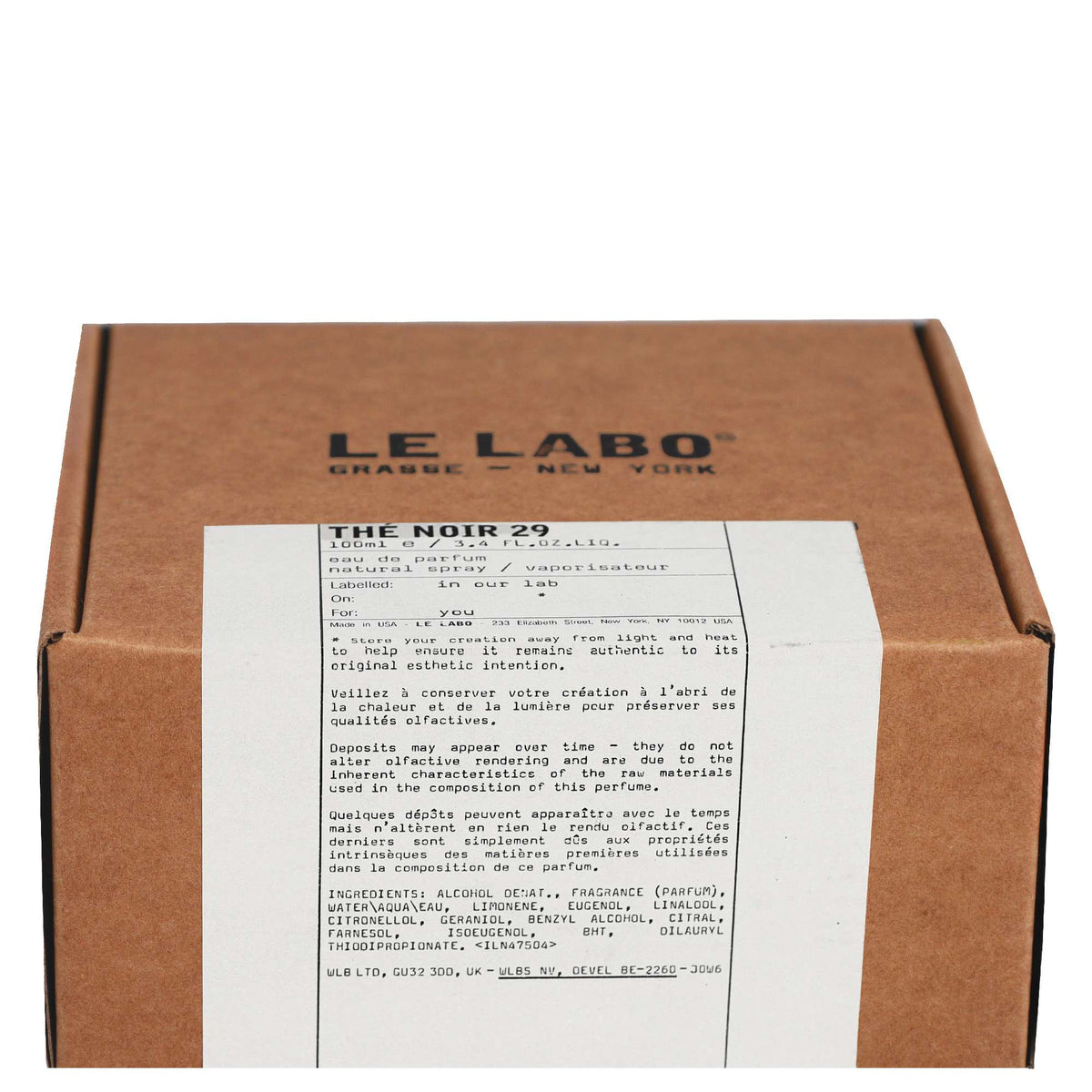 Le Labo Thé Noir 29 Eau de Parfum Spray 100ml - Additional 2