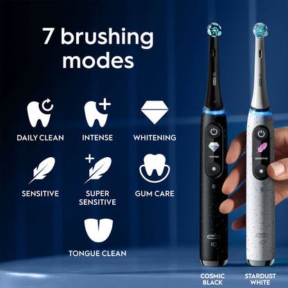 Oral-B iO 10 Stardust White Electric Toothbrush with Charging Travel Case - Additional 2