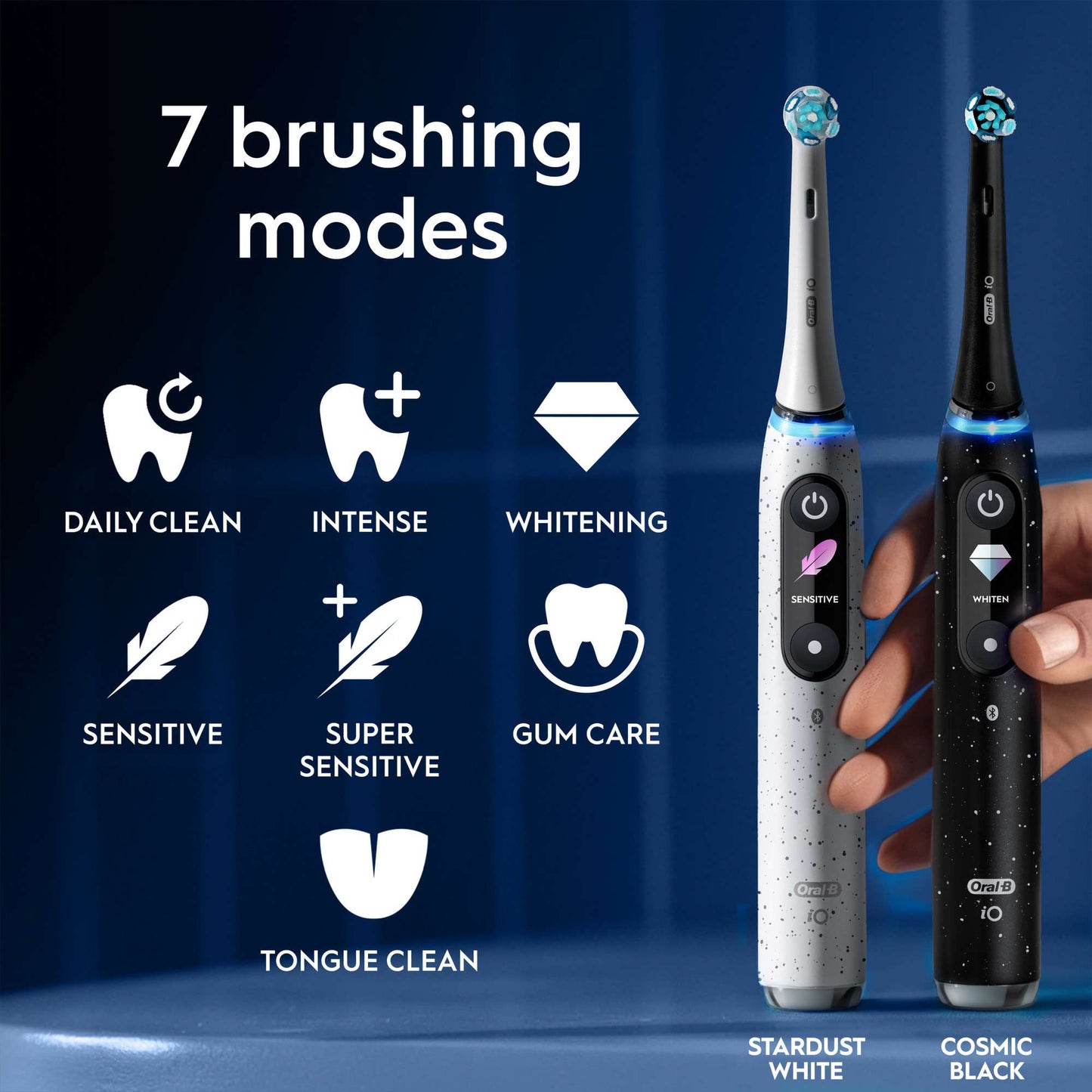 Oral-B iO 10 Cosmic Black Electric Toothbrush with Charging Travel Case - Additional 2
