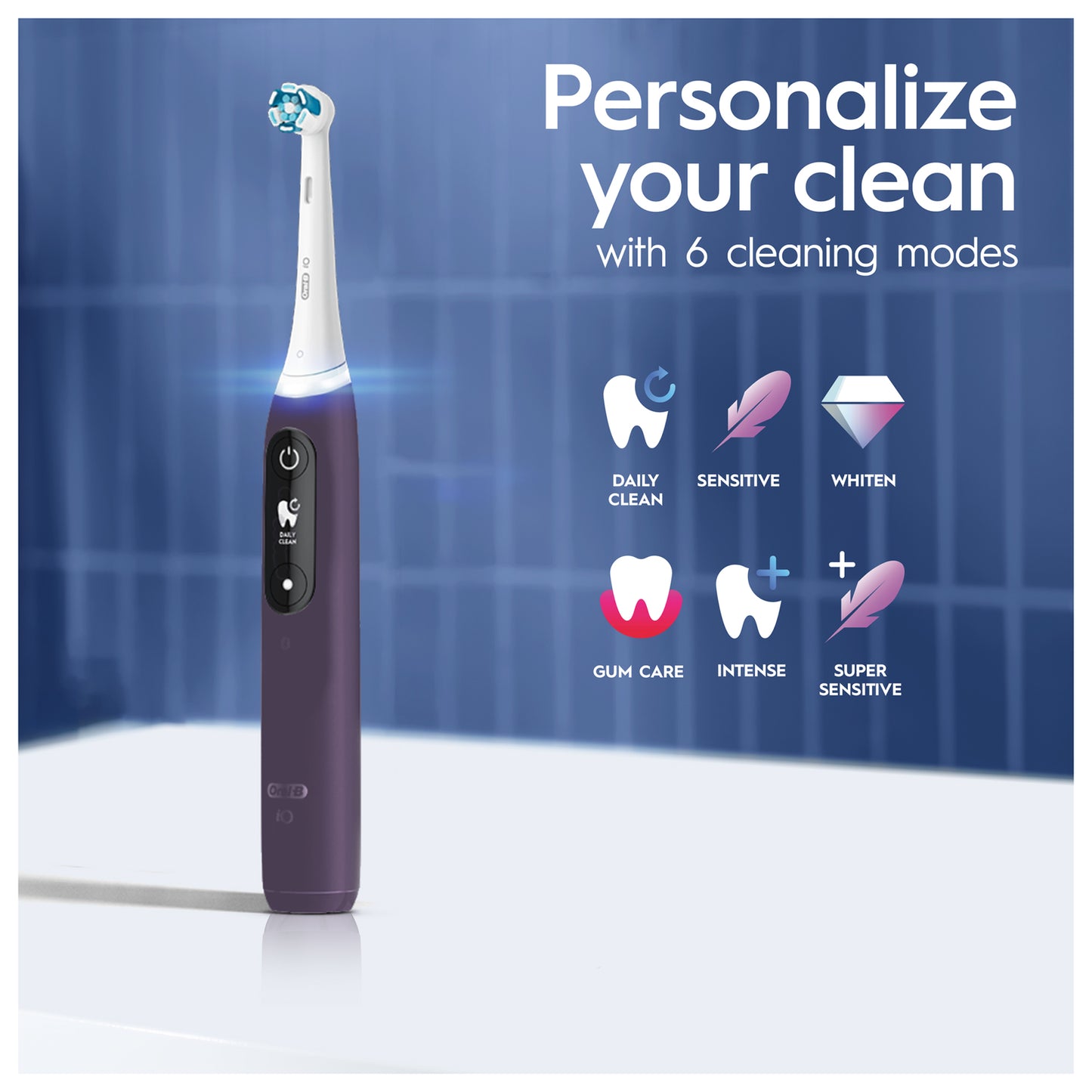 Oral-B iO 8 Violet Electric Toothbrush - Additional 2