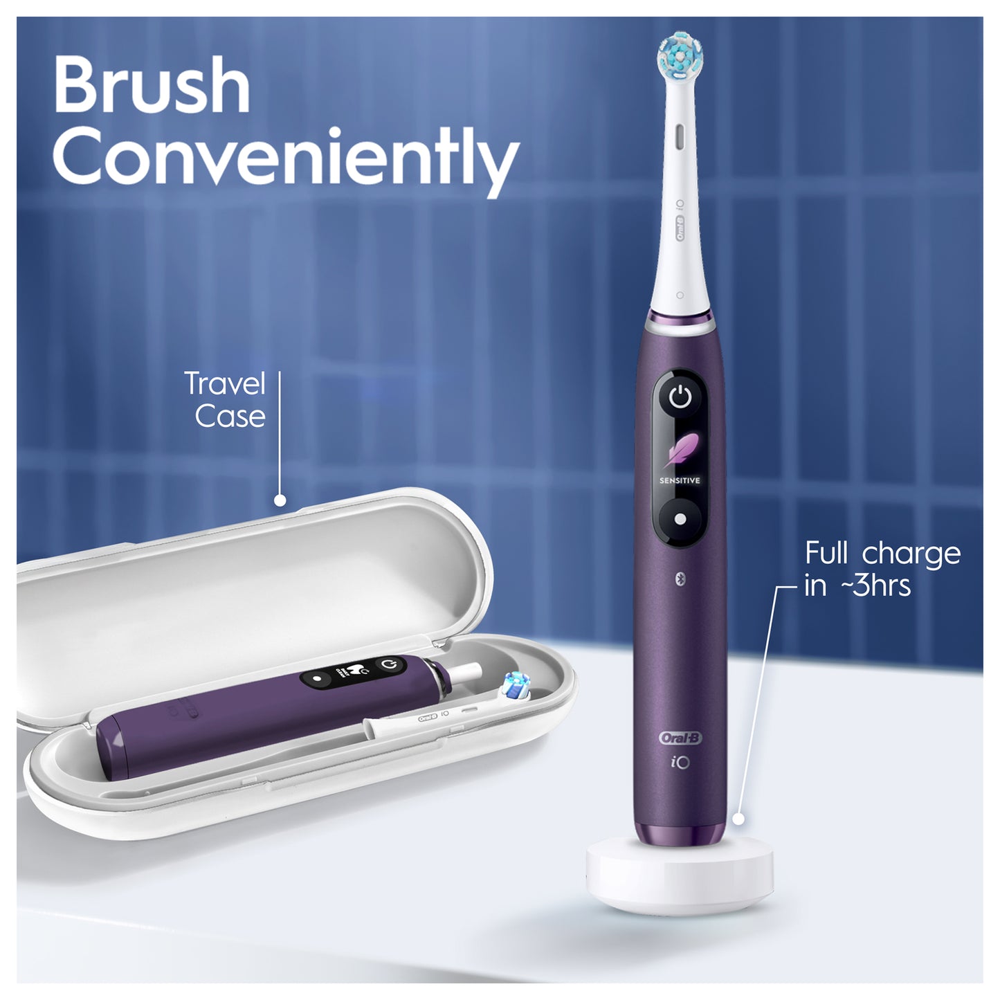 Oral-B iO 8 Violet Electric Toothbrush - Additional 4