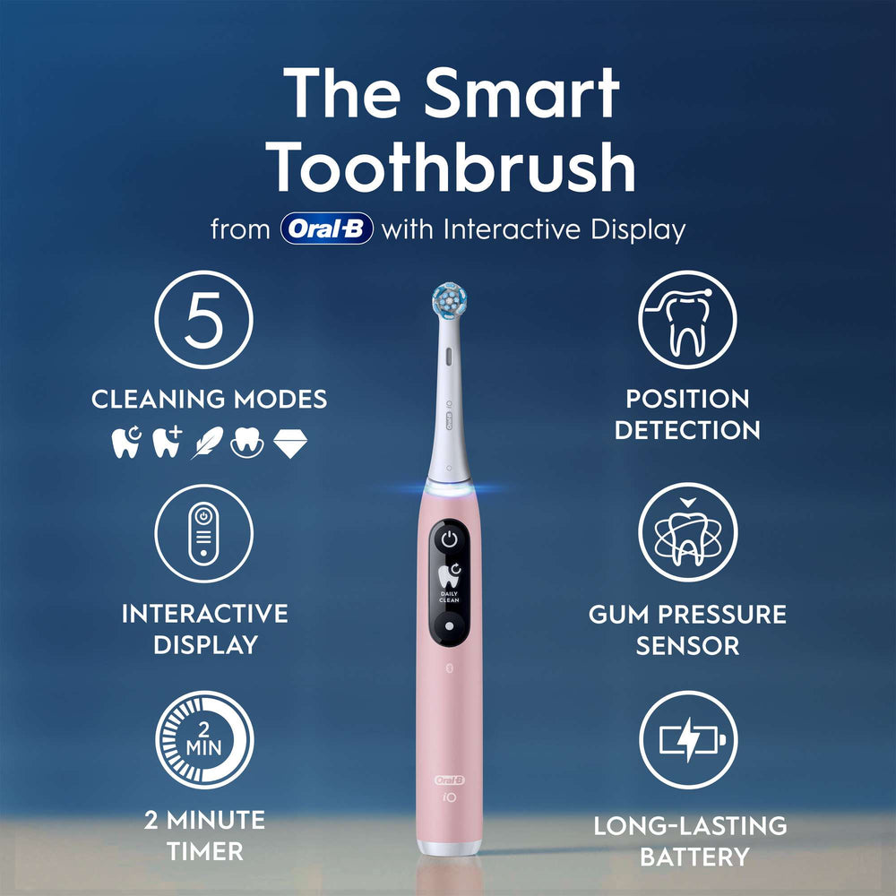 Oral-B iO 6 Pink Electric Toothbrush - Additional 1