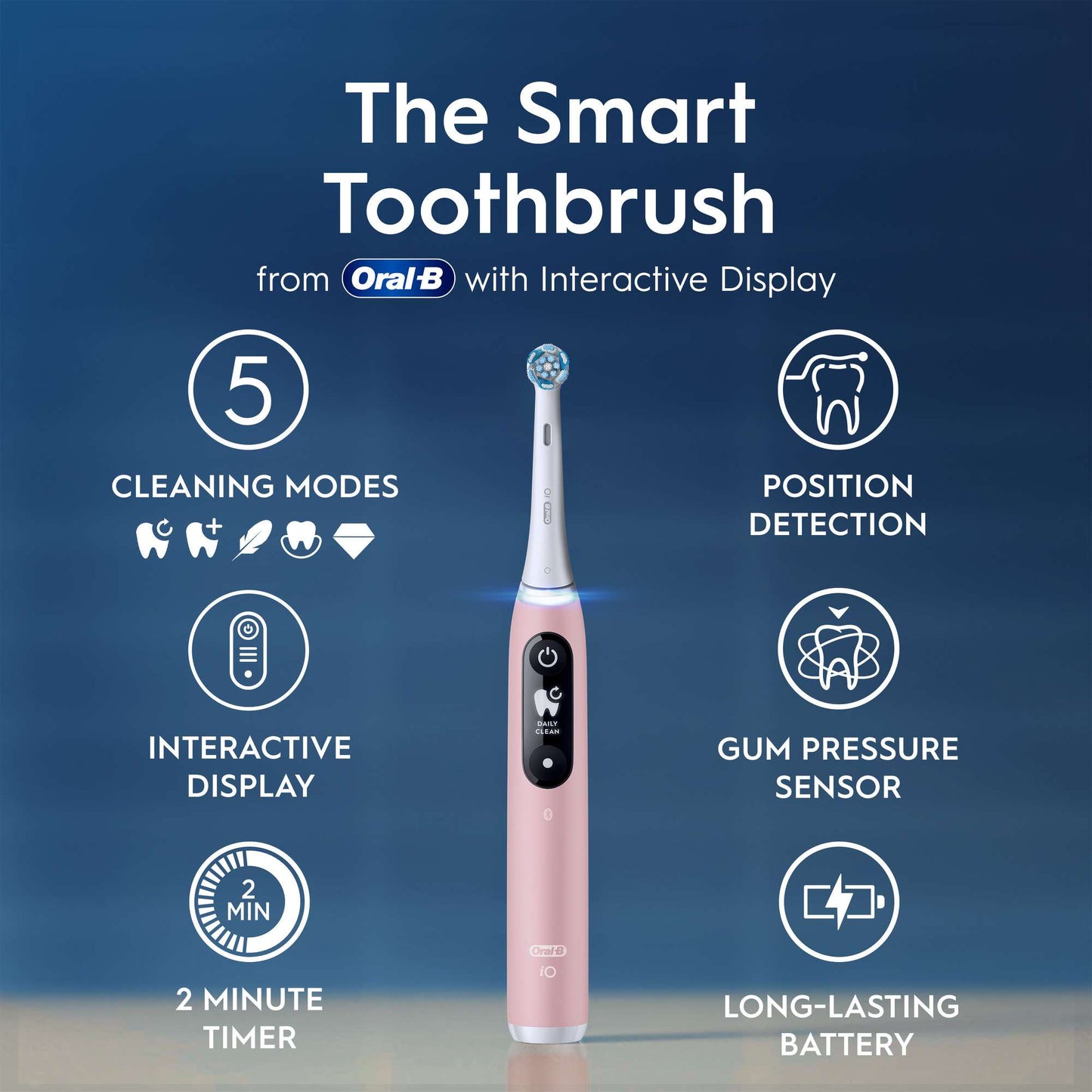 Oral-B iO 6 Pink Electric Toothbrush - Additional 1