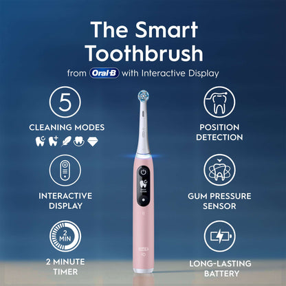 Oral-B iO 6 Pink Electric Toothbrush - Additional 1
