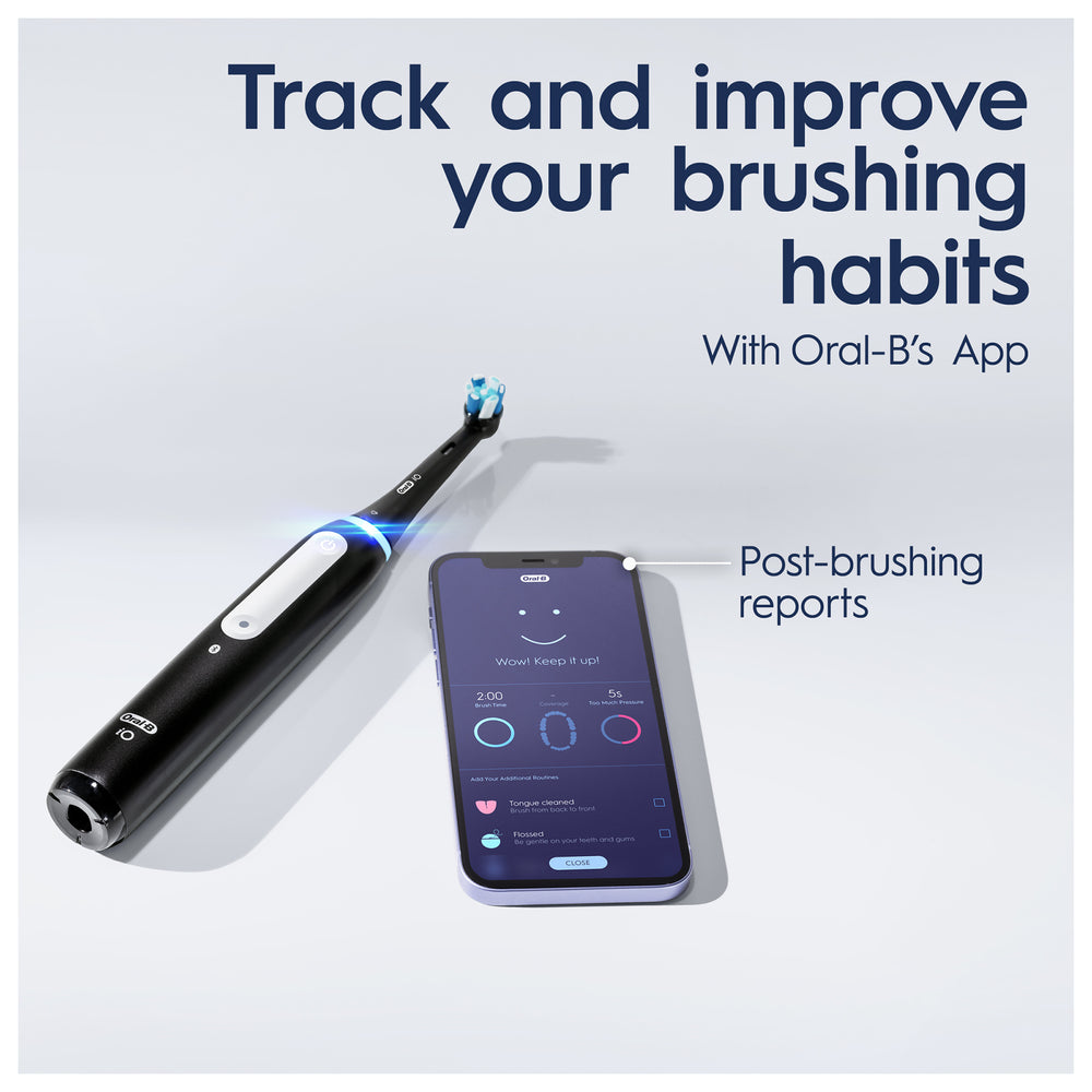 Oral-B iO 4 Black Electric Toothbrush with Travel Case - Additional 3