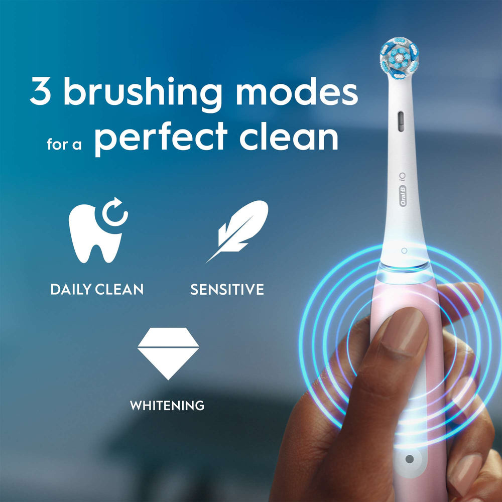 Oral-B iO 3 Pink Electric Toothbrush - Additional 4
