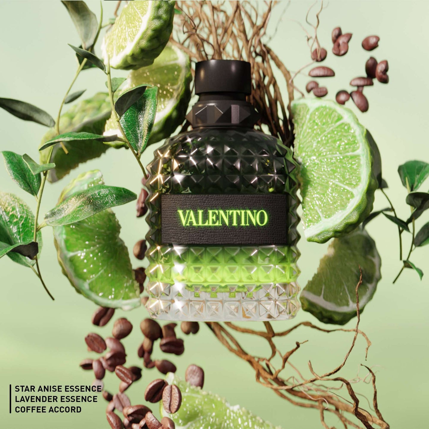 Valentino Born In Roma Uomo Green Stravaganza Eau de Toilette Spray 100ml - Additional 2