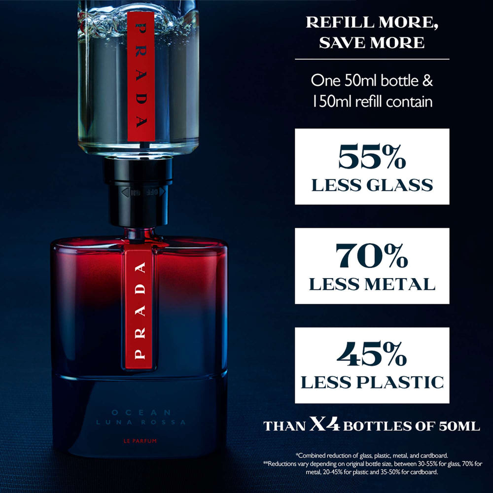 Prada Luna Rossa Ocean Le Parfum Eau de Parfum Spray Refill 150ml - Additional 3