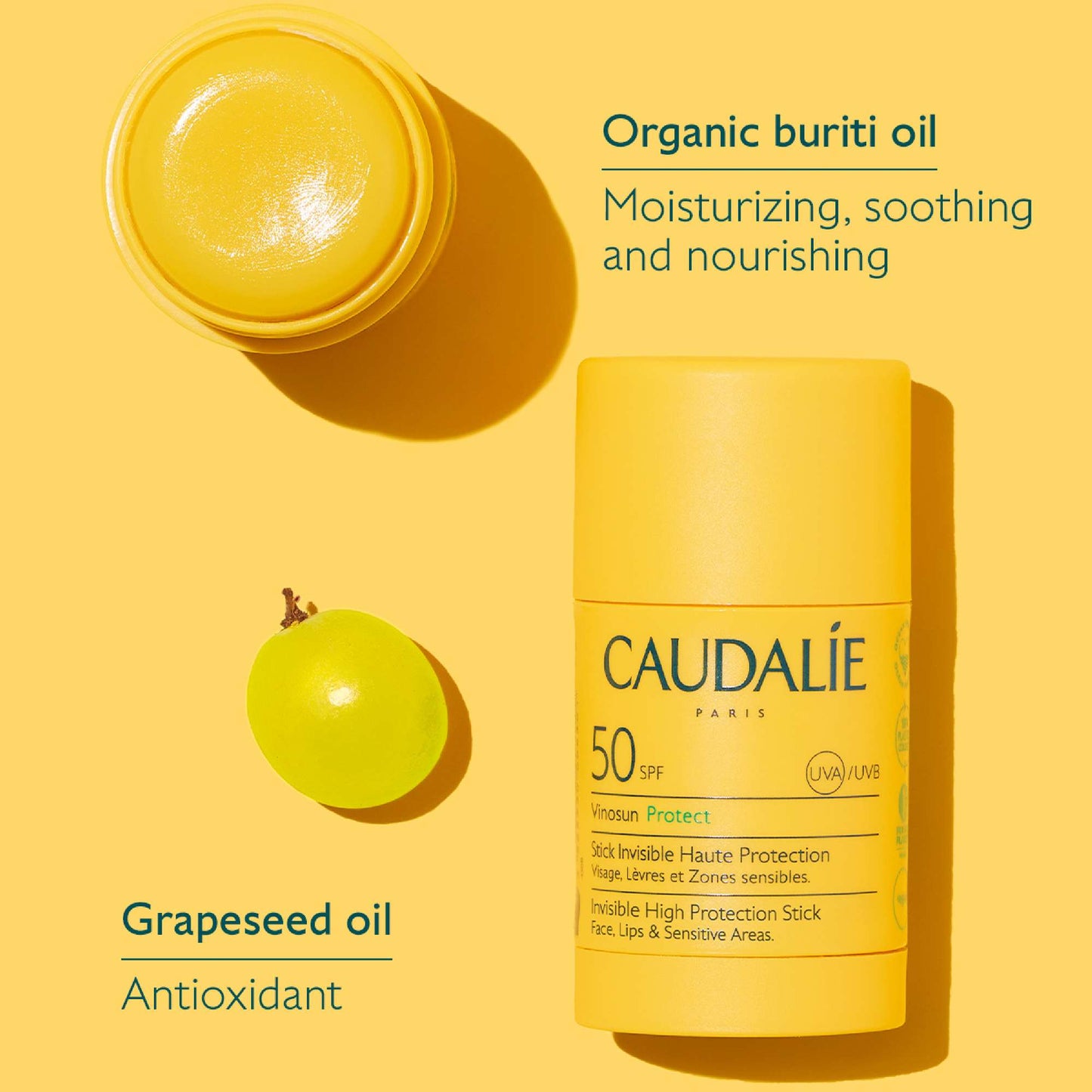 Caudalie Vinosun Protect Invisible Stick SPF50 15g - Additional 2
