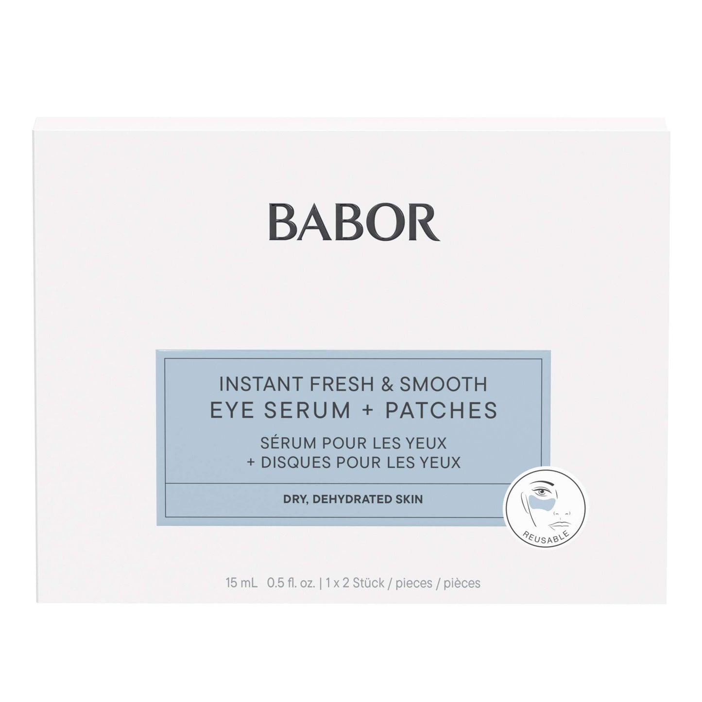 BABOR Skinovage Instant Fresh & Smooth Eye Serum + Patches - Additional 1