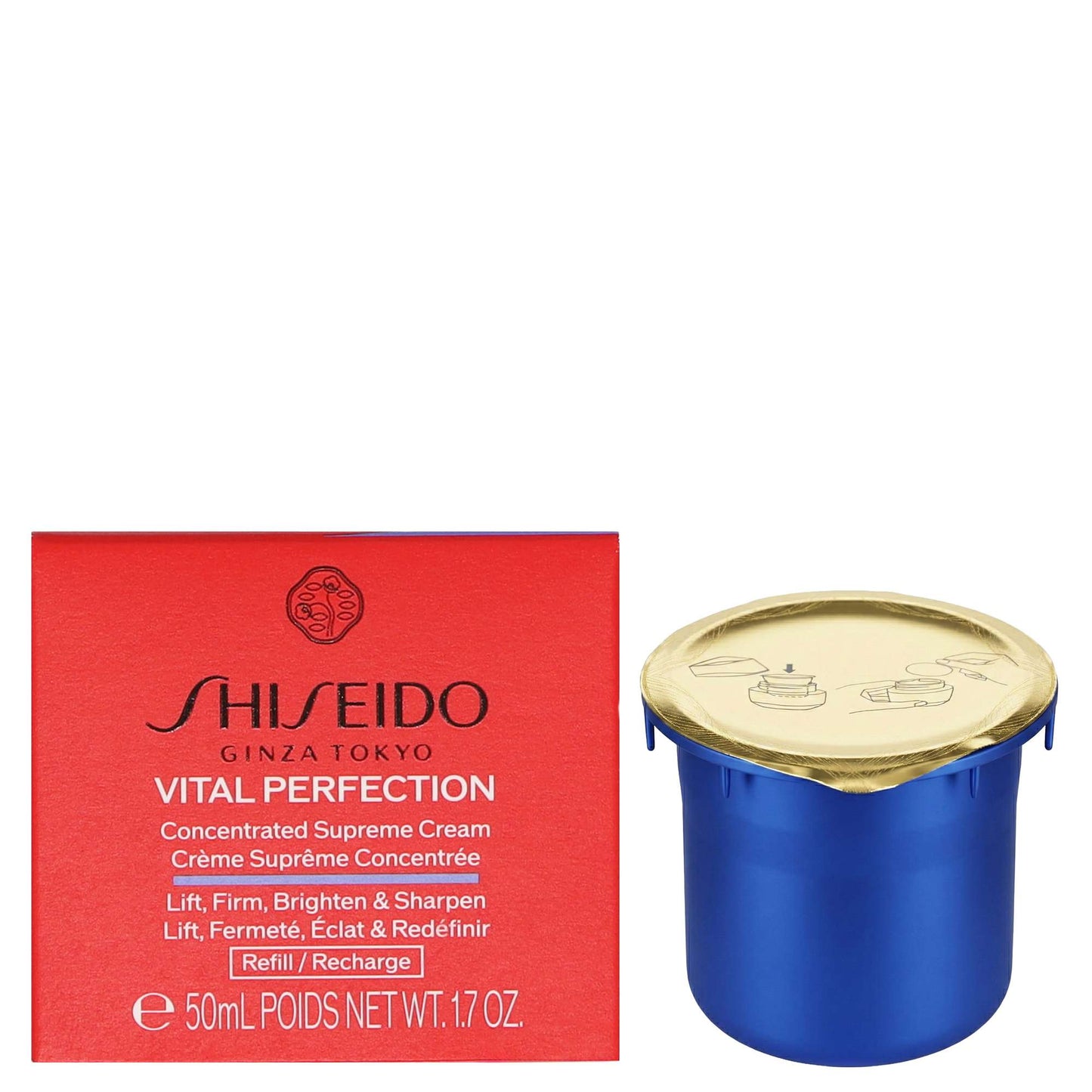 Shiseido Day And Night Creams Vital Perfection Concentrated Supreme Cream Refill 50ml / 1.7 oz. - Additional 2