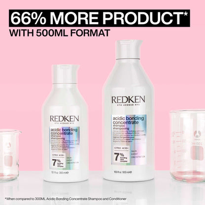 Redken Acidic Bonding Concentrate Shampoo, Bond Repair for Gentle Cleansing 500ml - Additional 1