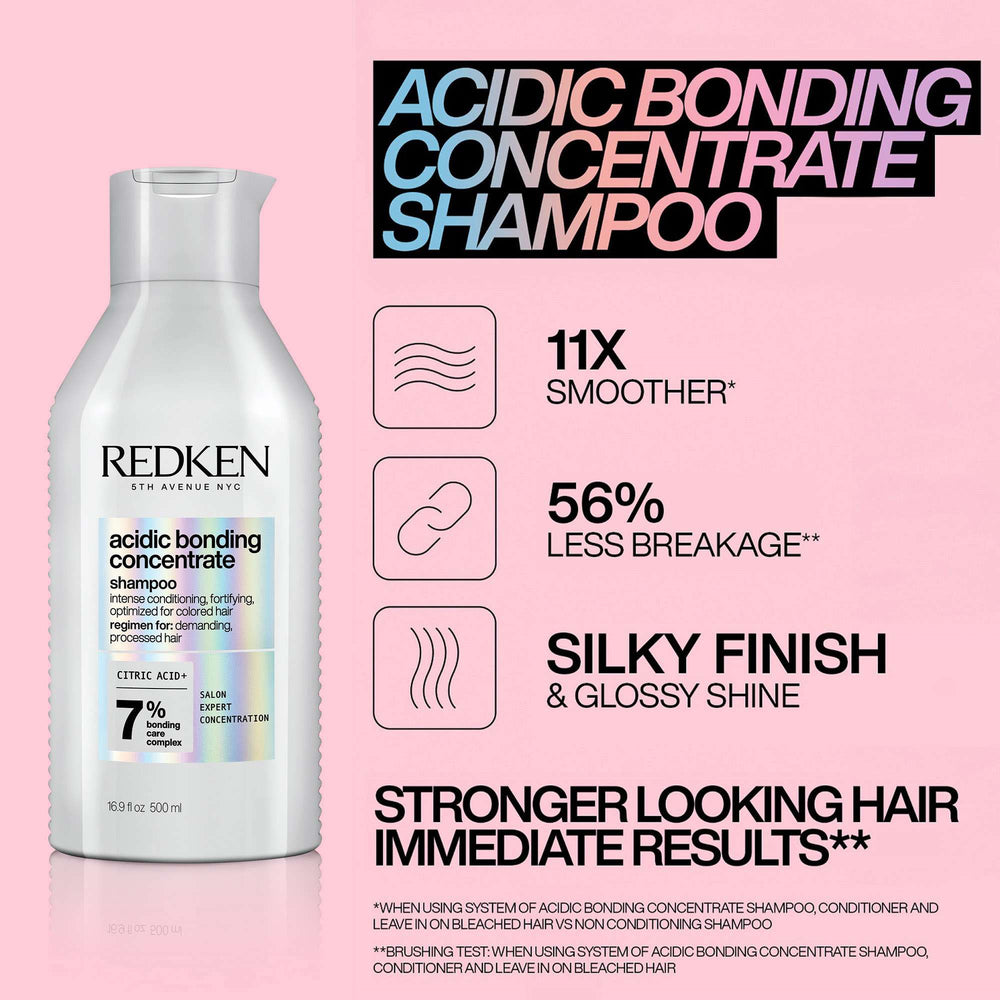 Redken Acidic Bonding Concentrate Shampoo, Bond Repair for Gentle Cleansing 500ml - Additional 2