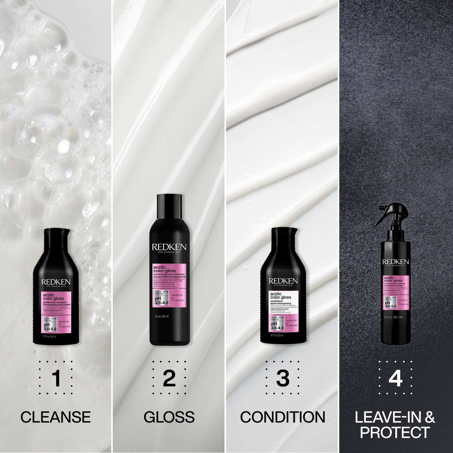 Redken Acidic Color Gloss Conditioner Glass-Like Shine for Colour Treated Hair 500ml - Additional 6