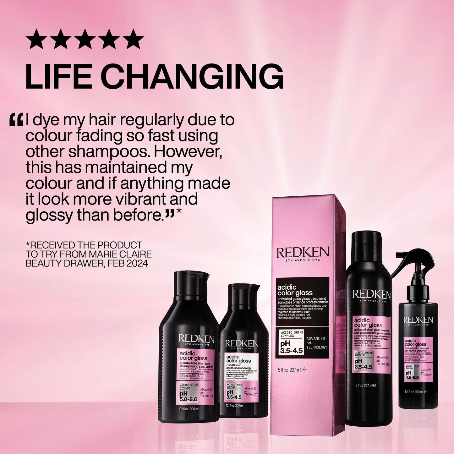 Redken Acidic Color Gloss Conditioner Glass-Like Shine for Colour Treated Hair 500ml - Additional 8