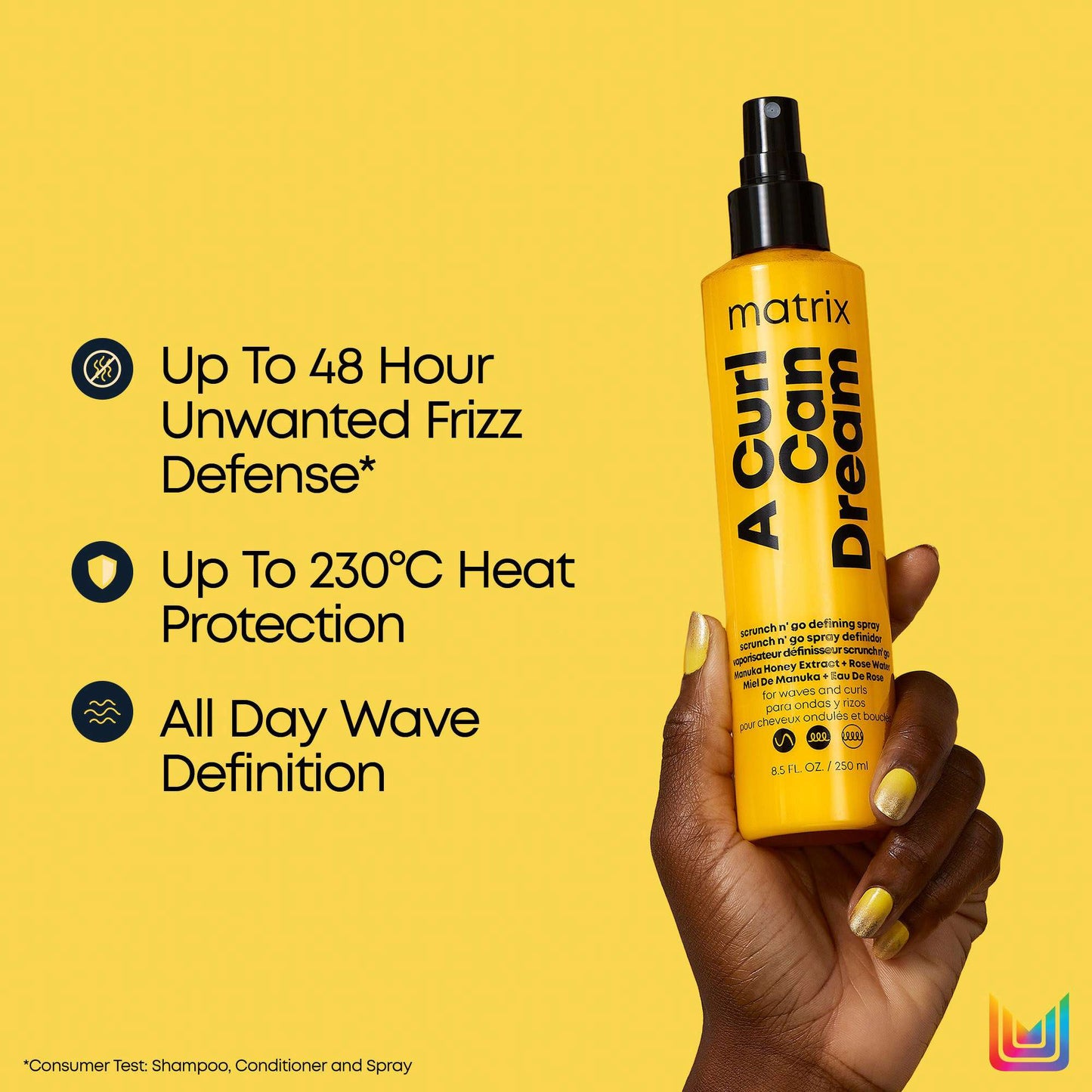 Matrix Total Results A Curl Can Dream Scrunch 'N' Go Defining Spray 150ml - Additional 2