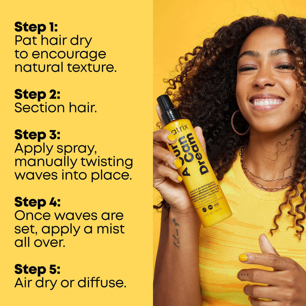 Matrix Total Results A Curl Can Dream Scrunch 'N' Go Defining Spray 150ml - Additional 3