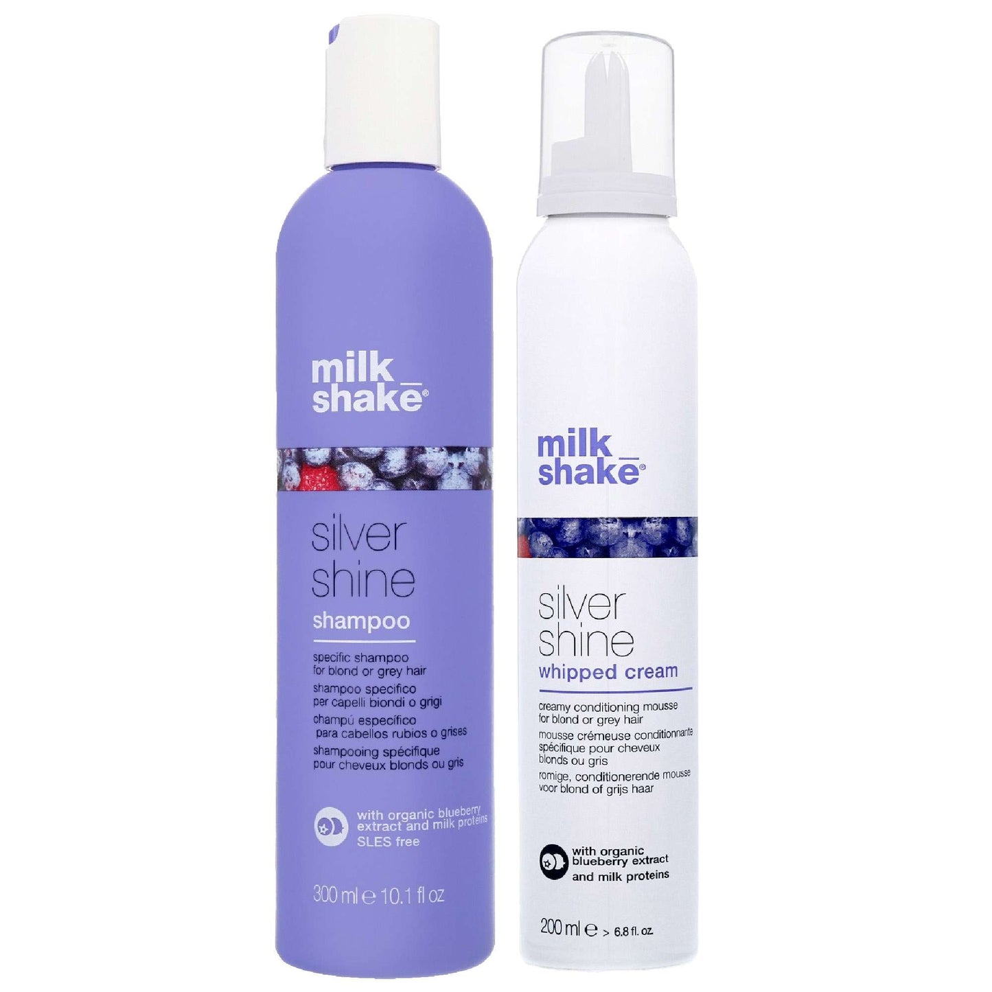 milk_shake  Duo: Silver Shine Shampoo 300ml & Silver Shine Whipped Cream Leave-In Conditioner 200ml
