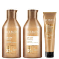 Redken  Trio: All Soft Shampoo 300ml, Conditioner 300ml & Leave-In Treatment 150ml