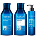 Redken  Trio: Extreme Shampoo 500ml, Extreme Conditioner 500ml & Extreme Play Safe 230 Heat Protection 250ml
