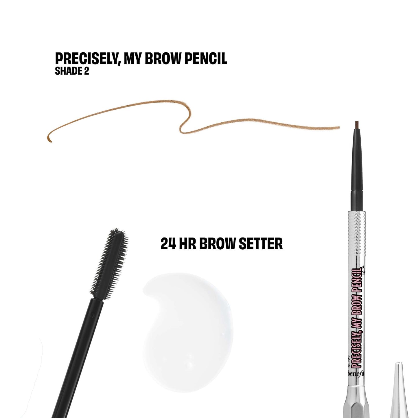 benefit Bigtime Brow Minis Precisely My Brow & Setting Brow Gel Shade 2 Warm Golden Blonde (Worth £29) - Additional 2