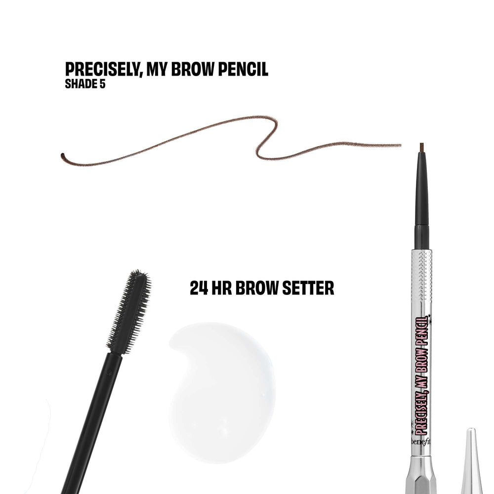benefit Bigtime Brow Minis Precisely My Brow & Setting Brow Gel Shade 5 Warm Black-Brown (Worth £29) - Additional 2