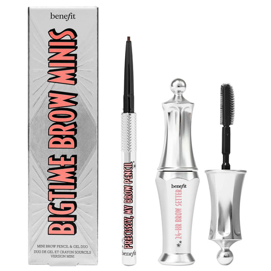 benefit Bigtime Brow Minis Precisely My Brow & Setting Brow Gel Shade 5 Warm Black-Brown (Worth £29)