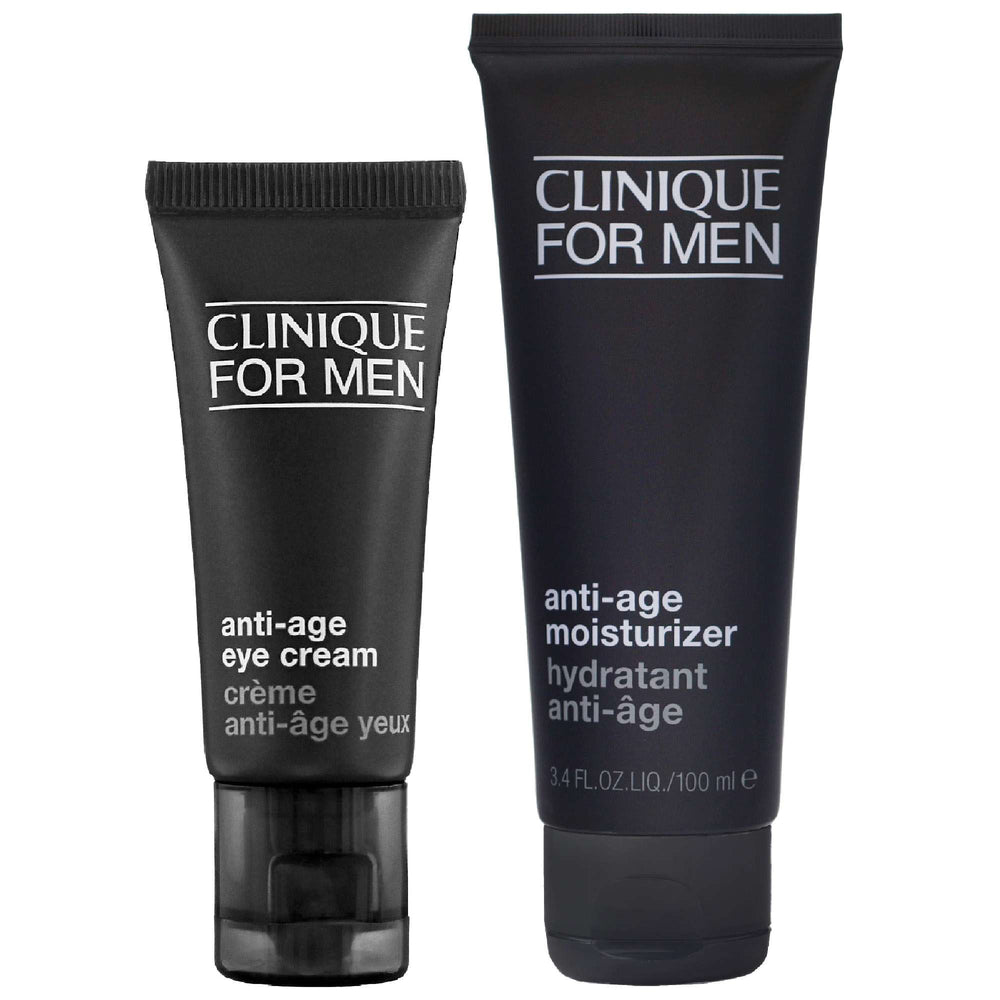 Clinique  Duo: Mens Anti-Age Eye Cream 15ml / 0.5 fl.oz. & Anti-Age Moisturizer 100ml / 3.4 fl.oz.