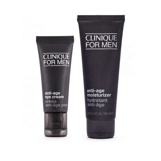 Clinique  Duo: Mens Anti-Age Eye Cream 15ml / 0.5 fl.oz. & Anti-Age Moisturizer 100ml / 3.4 fl.oz.