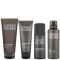 Clinique  Set: Mens Face Wash 200ml, Moisturizing Lotion 100ml, Antiperspirant Roll-On 75ml & Shave Gel 125ml