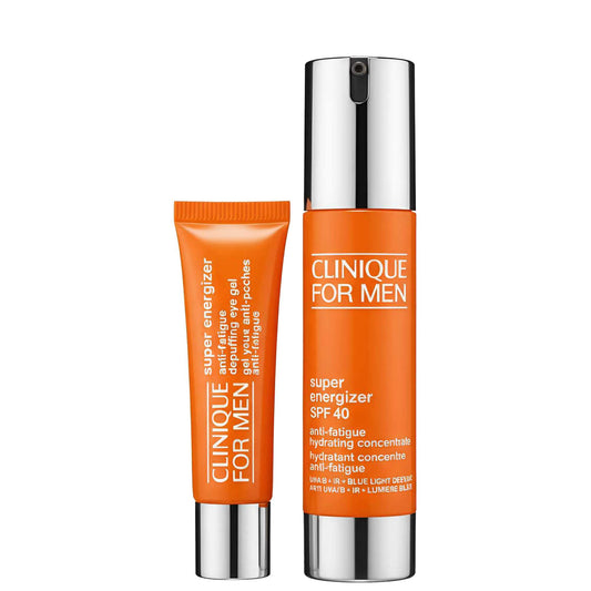 Clinique  Duo: Mens Super Energizer Depuffing Eye Gel 15ml / 0.5 fl.oz. & Super Energizer SPF40 48ml / 1.6 fl.oz.