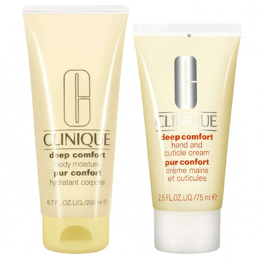 Clinique  Duo: Deep Comfort Body Moisture 200ml & Deep Comfort Hand and Cuticle Cream 75ml