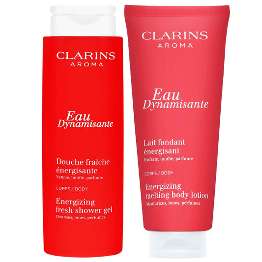 Clarins  Duo: Eau Dynamisante Energizing Fresh Shower Gel 200ml & Energizing Melting Body Lotion 200ml