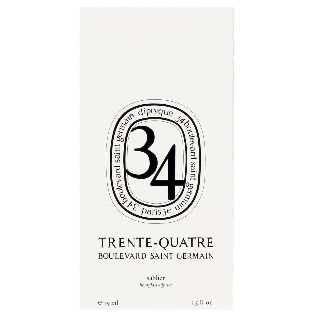 Diptyque 34 Boulevard Saint Germain Hourglass Diffuser 75ml - Additional 1