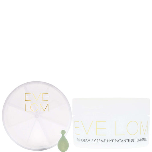 EVE LOM  Duo: Cleansing Oil Capsules Travel Case 14 x 1.25ml Capsules & TLC Cream 50ml