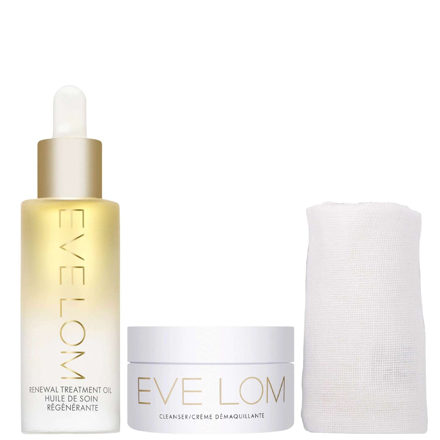 EVE LOM  Duo: Renewal Treatment Oil 30ml & Cleanser All Skin Types 50ml