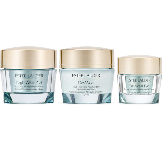 Estée Lauder  Trio: Nightwear Plus Detox Creme 50ml, DayWear Creme 50ml & Daywear Eye Cream 15ml