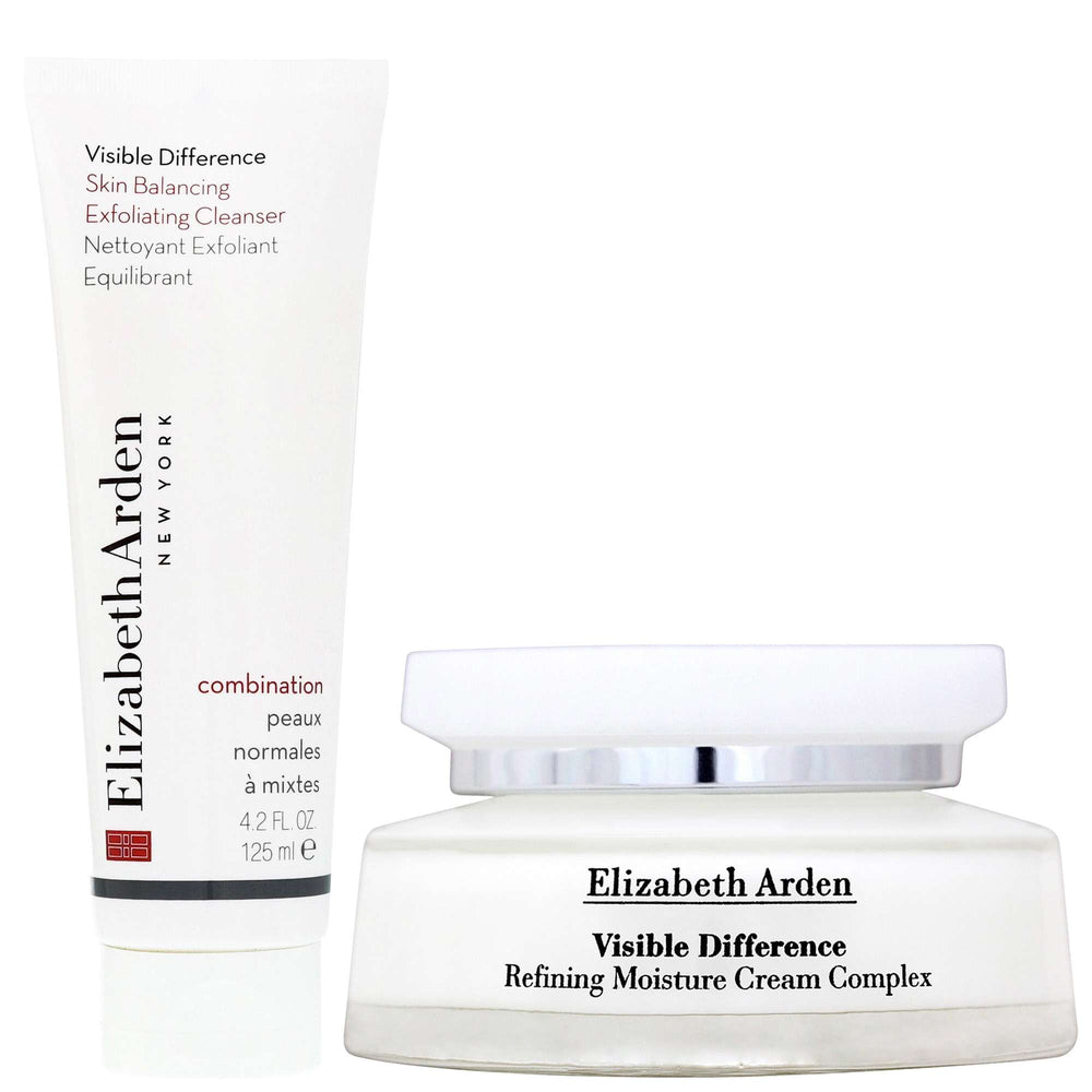 Elizabeth Arden  Duo: Visible Difference Skin Balancing Exfoliating Cleanser 125ml & Cream Complex 75ml