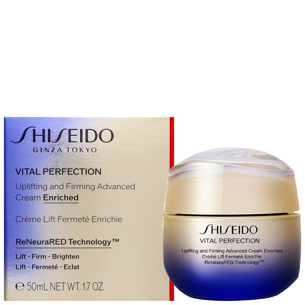 Shiseido Day And Night Creams Vital Perfection Uplifting and Firming Advanced Cream Enriched 50ml - Additional 2