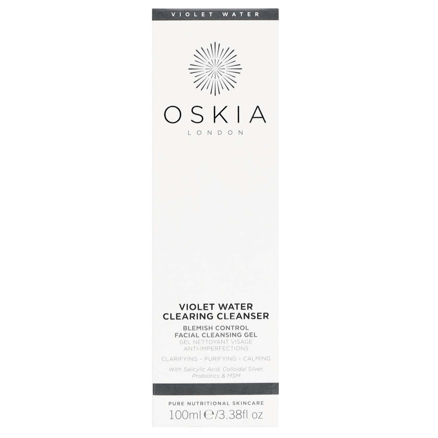 Oskia Cleansers Violet Water Blemish Control Clearing Cleanser 100ml - Additional 1